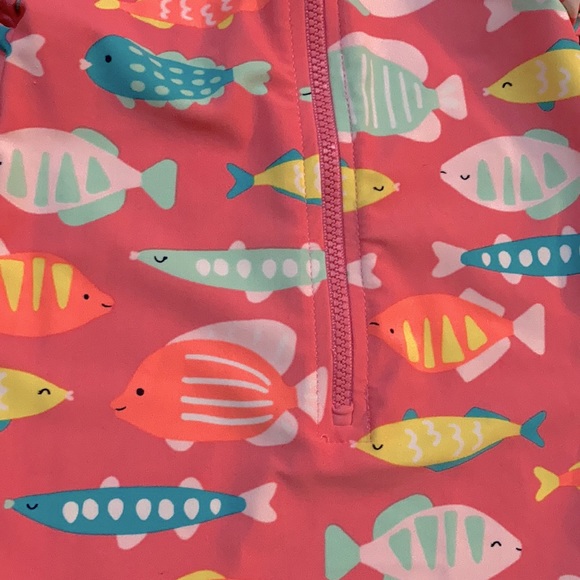 Carter’s zip front rashguard bathing suit - Picture 3 of 3
